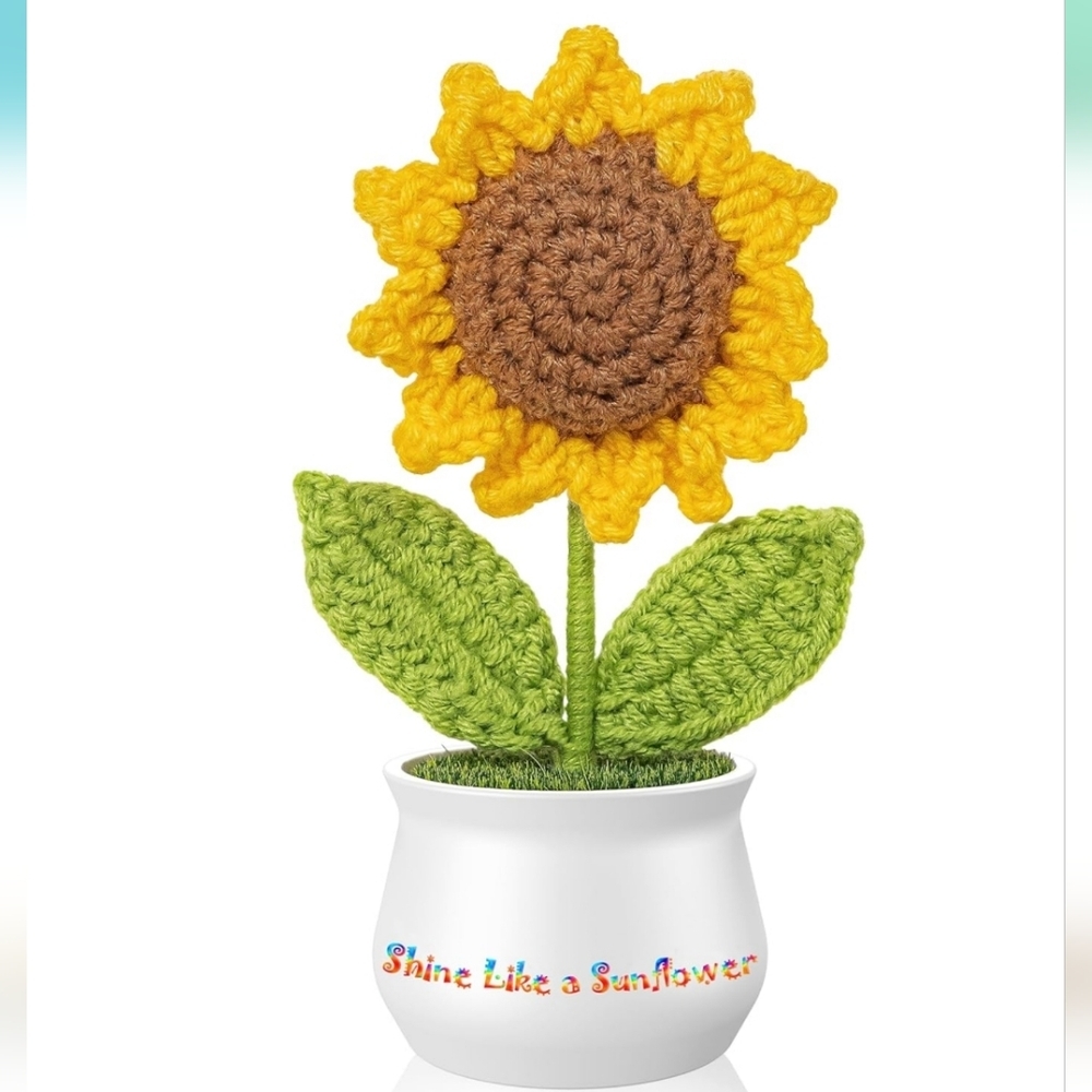 Crochet Sunflower With Base